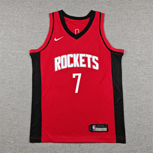 Youth/Kids Houston Rockets DURANT 7 Red Basketball Shirt Child NBA Jersey