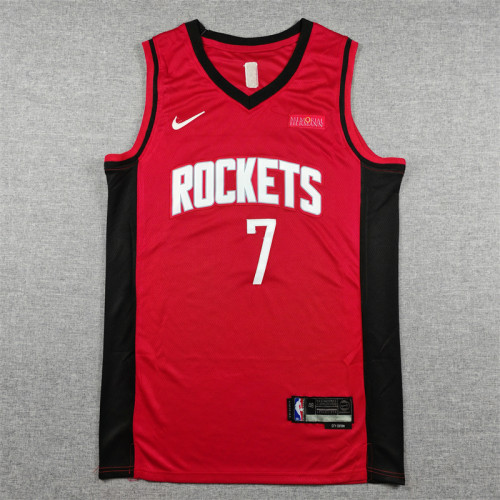 Houston Rockets DURANT 7 Red Basketball Shirt NBA Jersey