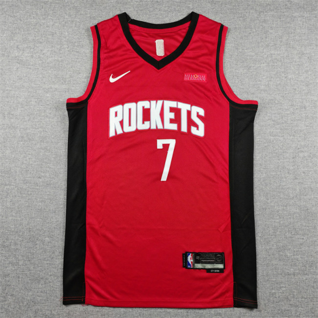 Houston Rockets DURANT 7 Red Basketball Shirt NBA Jersey