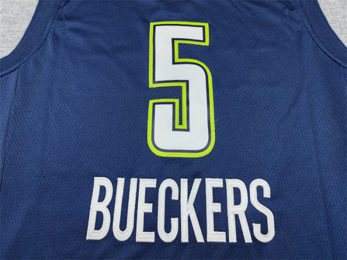 Dallas Wings BUECKERS 5 NBA Jersey Blue Basketball Shirt