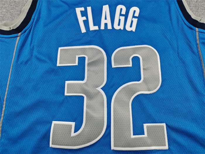Dallas Mavericks FLAGG 32 Blue NBA Jersey Basketball Shirt