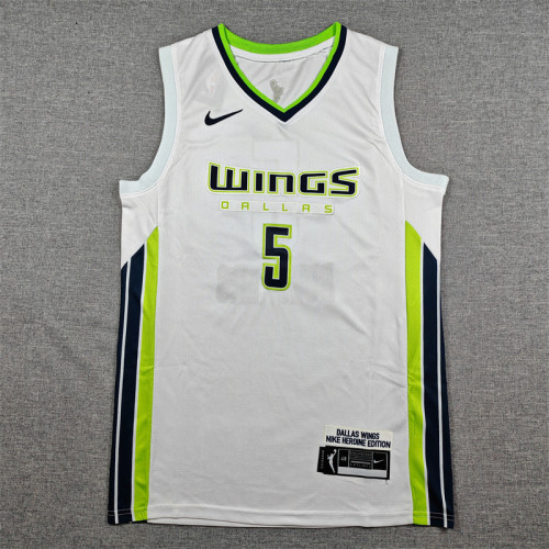 Dallas Wings BUECKERS 5 NBA Jersey White Basketball Shirt