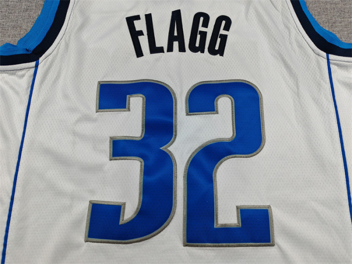 Dallas Mavericks FLAGG 32 White NBA Jersey Basketball Shirt