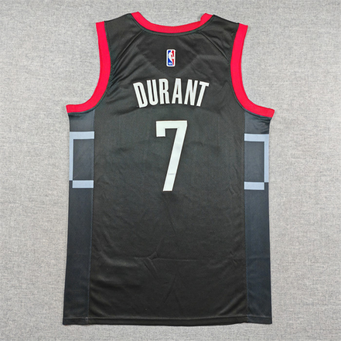 Houston Rockets DURANT 7 Black Basketball Shirt NBA Jersey