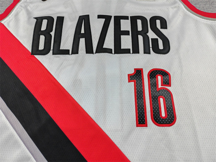 NK Portland Trail Blazers YANG 16 White NBA Jersey Basketball Shirt