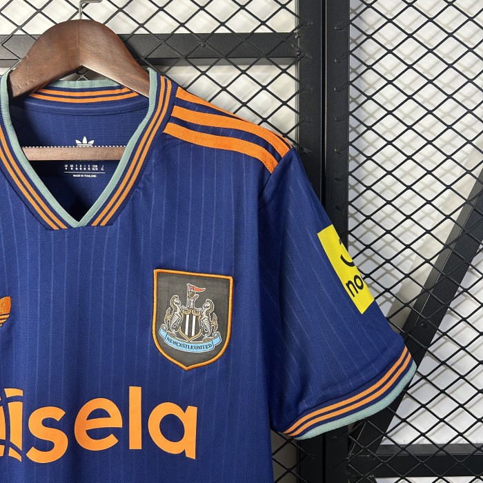 Fan Version 2025-2026 Newcastle United Third Away Blue Soccer Jersey Football Shirt