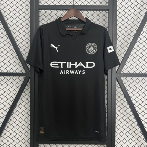 Fan Version 2025-2026 Manchester City Away Black Soccer Jersey Man City Football Shirt