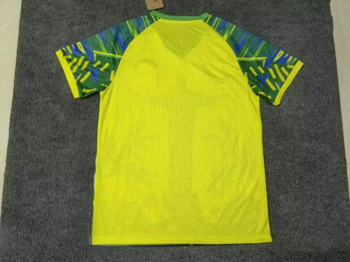 Fan Version 2025 Brazil Yellow/Green/White Jesus Edition Soccer Jersey Brasil Camisetas de Futbol