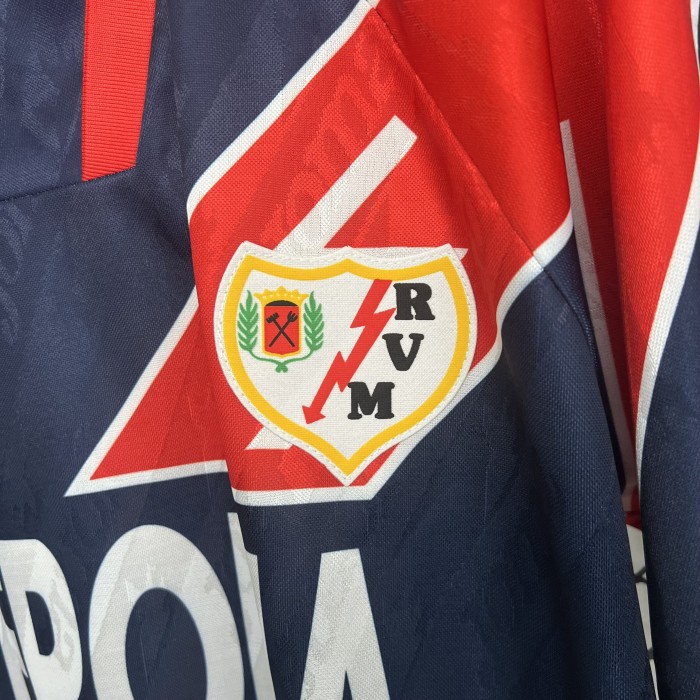 Retro Jersey 1997-1998 Rayo Vallecano Away Soccer Jersey Vintage Camisetas de Futbol
