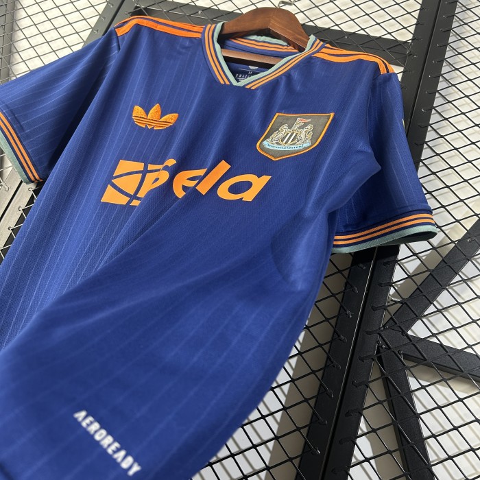 Fan Version 2025-2026 Newcastle United Third Away Blue Soccer Jersey Football Shirt