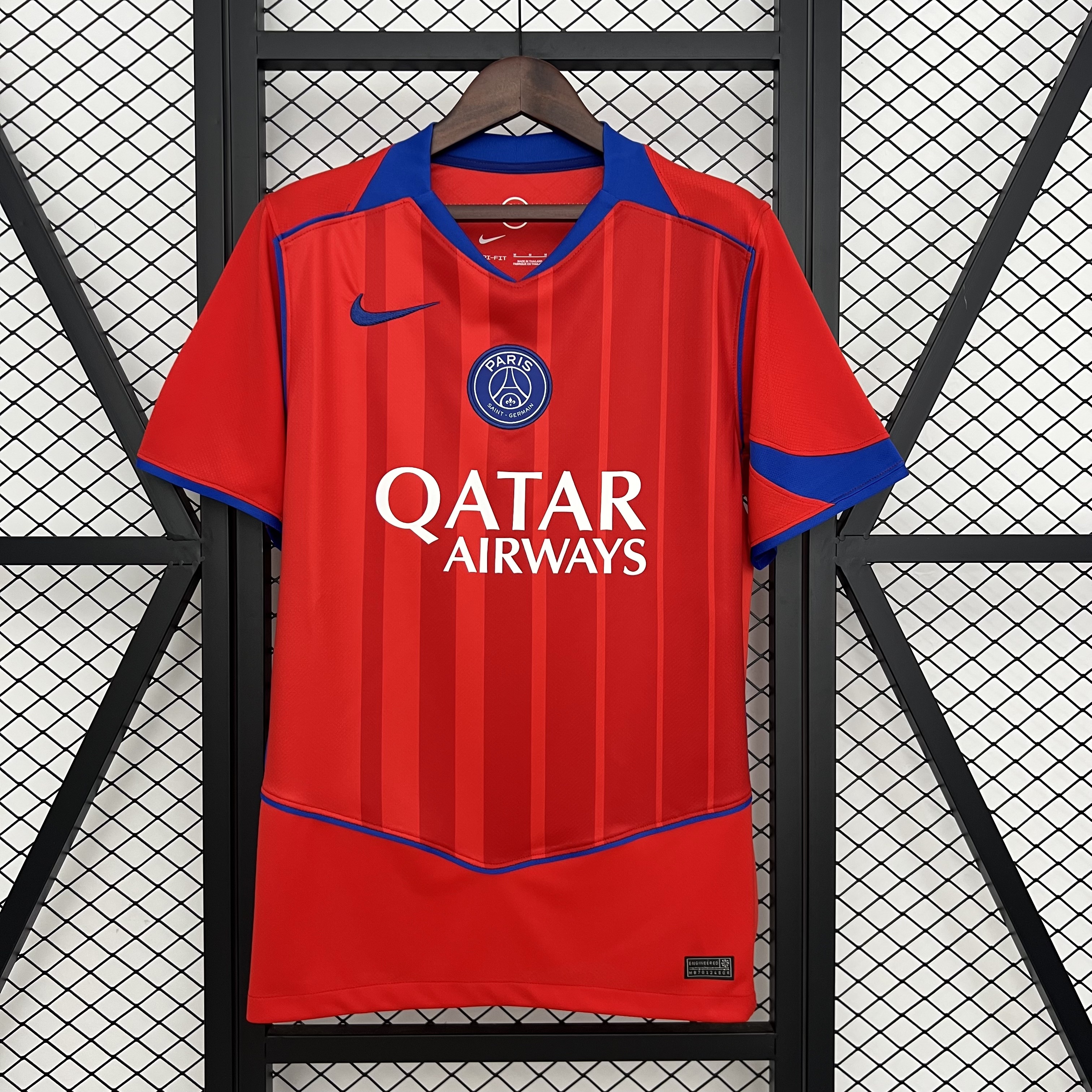 US$ 32.00 - Fan Version 2025-2026 PSG Third Away Red Soccer Jersey ...