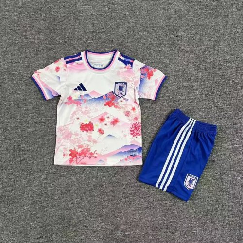 Youth Uniform Kids Kit 2025 Japan Soccer Jersey Shorts Child Football Set