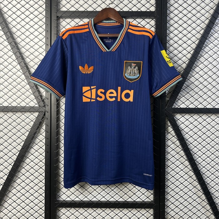 Fan Version 2025-2026 Newcastle United Third Away Blue Soccer Jersey Football Shirt