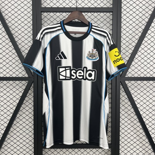 Fan Version 2025-2026 Newcastle United Home Soccer Jersey Football Shirt