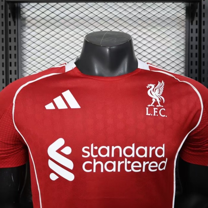 Player Version 2025-2026 Liverpool Home Soccer Jersey Football Shirt