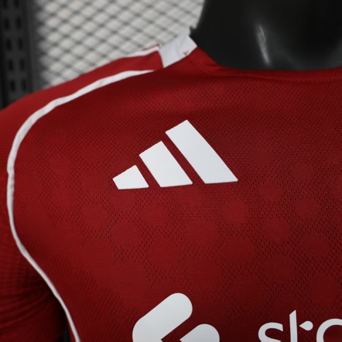 Player Version 2025-2026 Liverpool Home Soccer Jersey Football Shirt