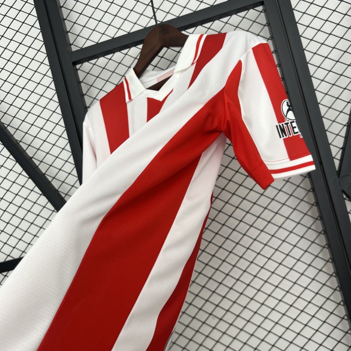 with LALIGA Patch Fans Version 2025-2026 Sporting Gijon Home Soccer Jersey Football Shirt