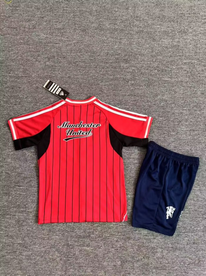 Youth Uniform Kids Kit 2025-2026 Manchester United Baseball Jersey MLB Shirt