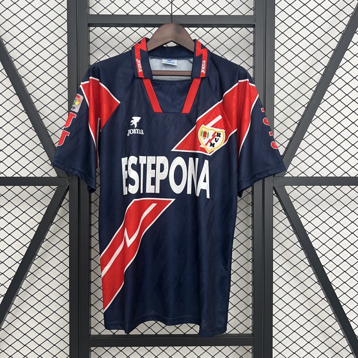 Retro Jersey 1997-1998 Rayo Vallecano Away Soccer Jersey Vintage Camisetas de Futbol