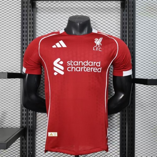 Player Version 2025-2026 Liverpool Home Soccer Jersey Football Shirt