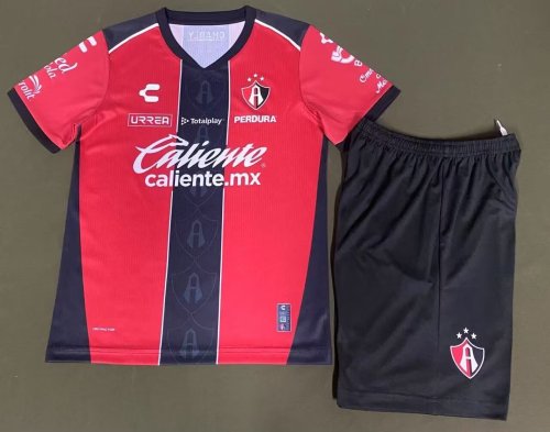 Youth Uniform Kids Kit 2025-2026 Atlas Home Soccer Jersey Shorts Child Football Set