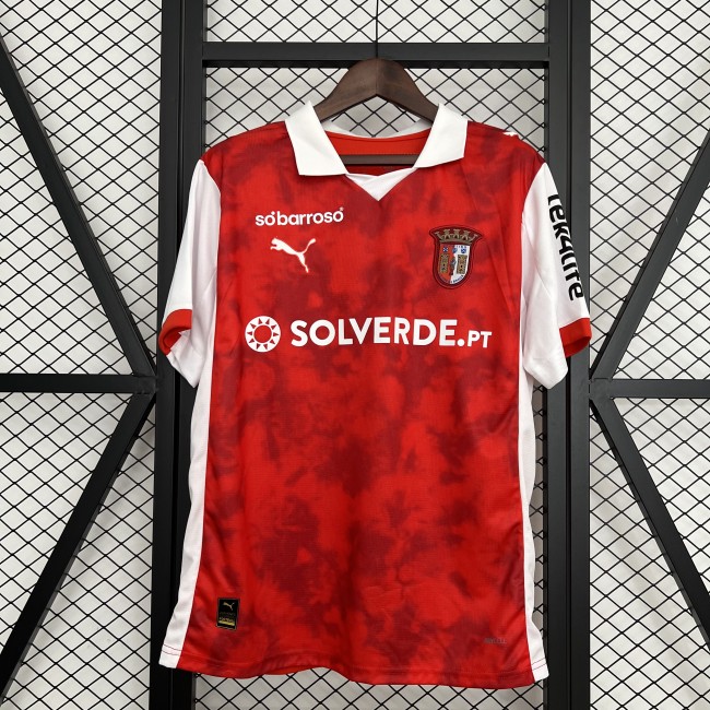 Fans Version 2025-2026 Braga Home Soccer Jersey Football Shirt