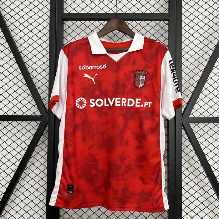 Fans Version 2025-2026 Braga Home Soccer Jersey Football Shirt