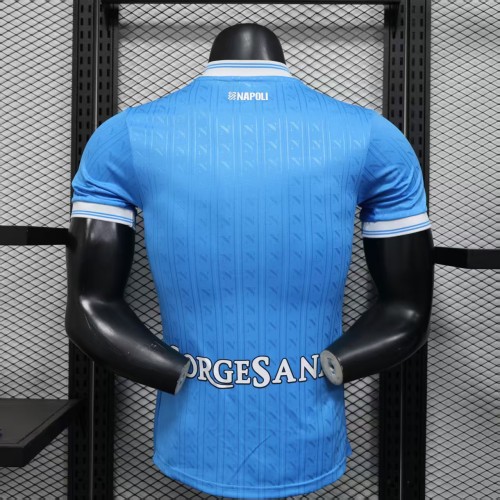 with Scudetto Patch Player Version 2025-2026 Calcio Napoli Home Football Shirt Napoles Soccer Jersey