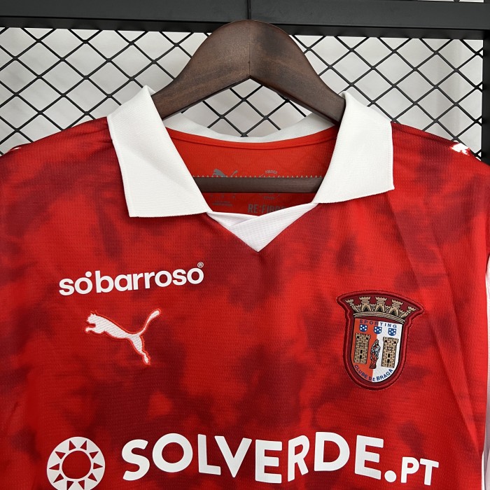 Fans Version 2025-2026 Braga Home Soccer Jersey Football Shirt