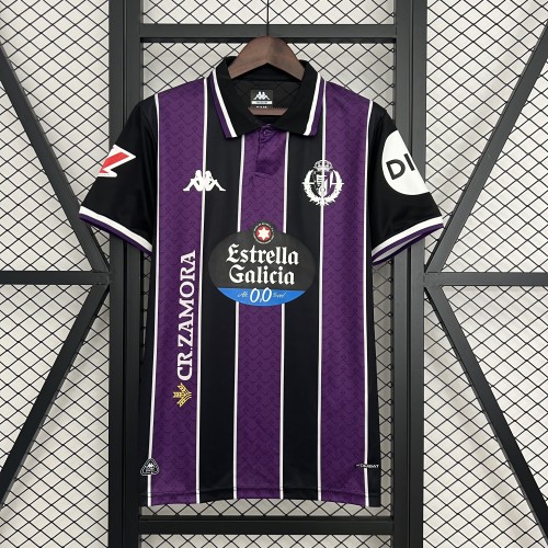 with LALIGA Patch Fans Version 2025-2026 Real Valladolid Away Soccer Jersey