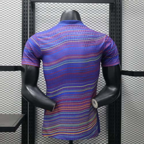 Barca Camisetas de Futbol Player Version 2025-2026 Barcelona Colorful Soccer Training Jersey Football Pre-match Top