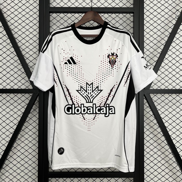 Fan Version 2025-2026 Albacete Balompié Home Soccer Jersey Football Shirt