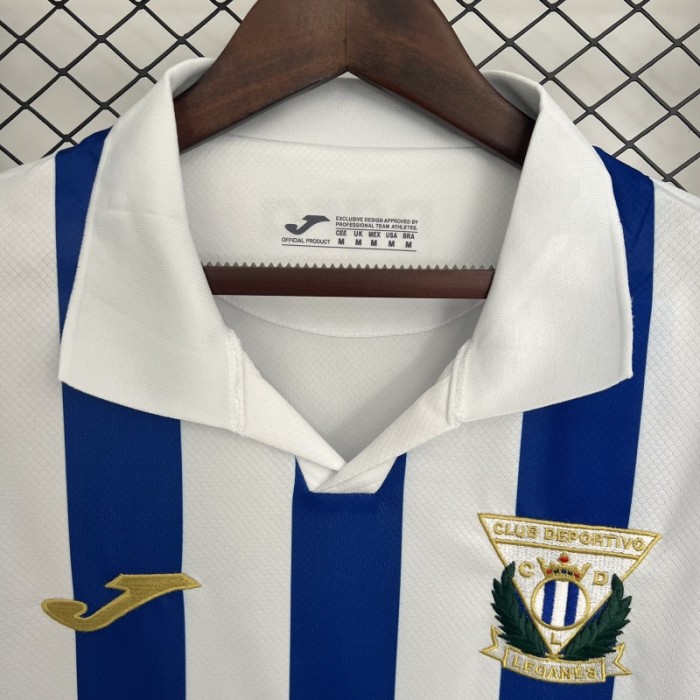 with Sponor Logo Fans Version 2025-2026 Leganes Home Soccer Jersey Leganés Football Shirt