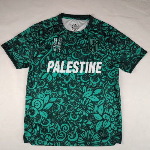 Fan Version 2025-2026 Palestine Black/Green Special Edition Soccer Jersey FC Palestina Football Shirt