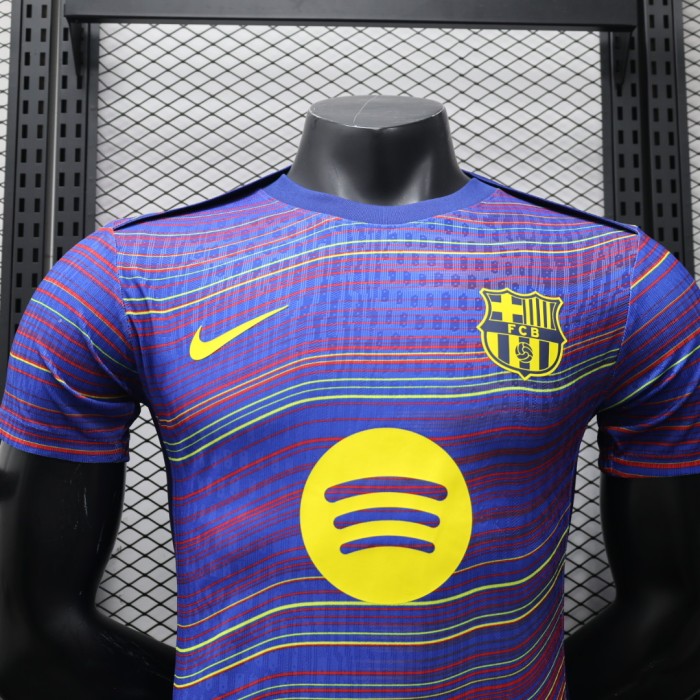 Barca Camisetas de Futbol Player Version 2025-2026 Barcelona Colorful Soccer Training Jersey Football Pre-match Top