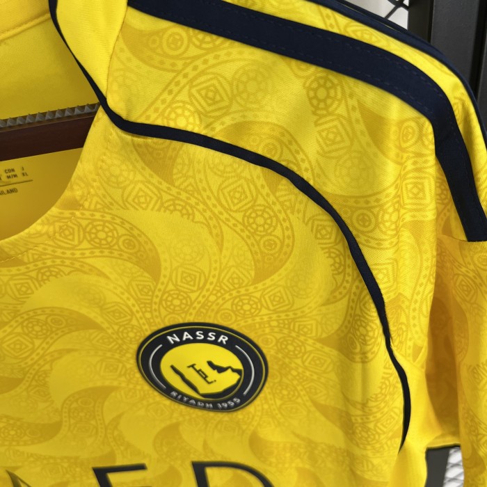 Fans Version 2025-2026 Al Nassr Home Soccer Jersey Riyadh Victory Football Shirt