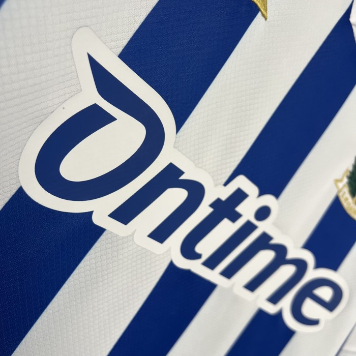 with Sponor Logo Fans Version 2025-2026 Leganes Home Soccer Jersey Leganés Football Shirt