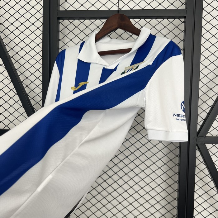 with Sponor Logo Fans Version 2025-2026 Leganes Home Soccer Jersey Leganés Football Shirt