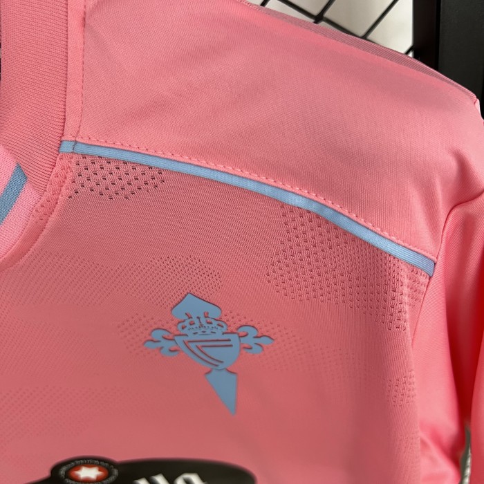 with LALIGA Patch Fans Version 2025-2026 Celta de Vigo Third Away Pink Soccer Jersey Football Shirt