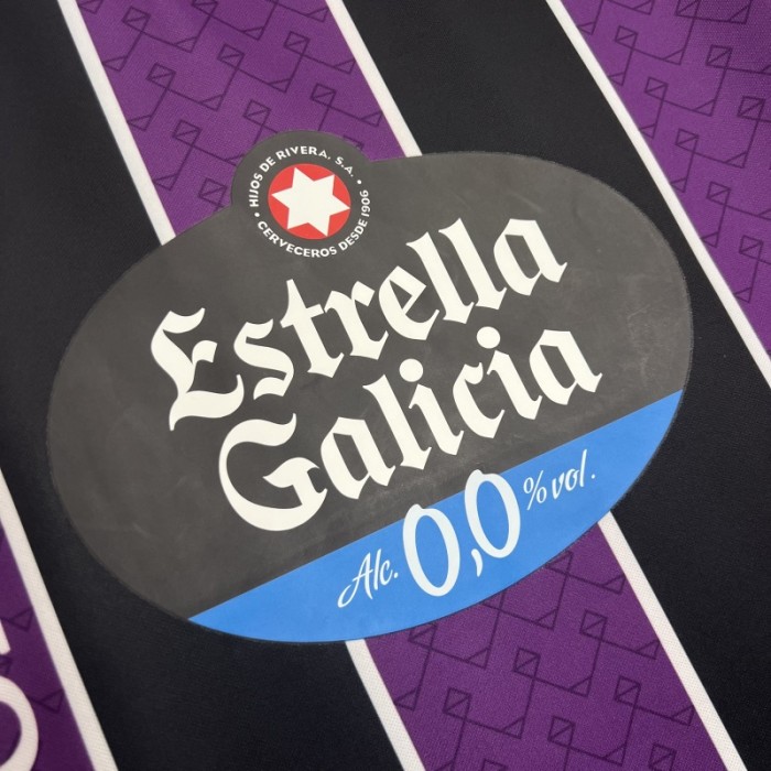 with LALIGA Patch Fans Version 2025-2026 Real Valladolid Away Soccer Jersey