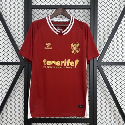 Fan Version 2025-2026 Tenerife Away Red Soccer Jersey Tenerice Football Shirt
