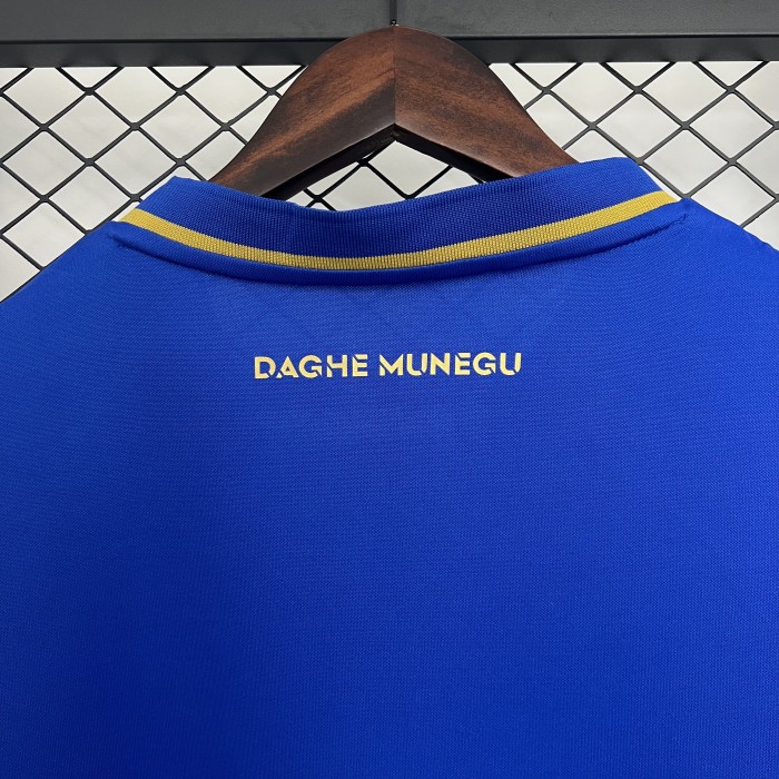 Fan Version 2025-2026 AS Monaco Away Blue Soccer Jersey Football Shirt