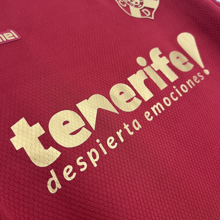 Fan Version 2025-2026 Tenerife Away Red Soccer Jersey Tenerice Football Shirt