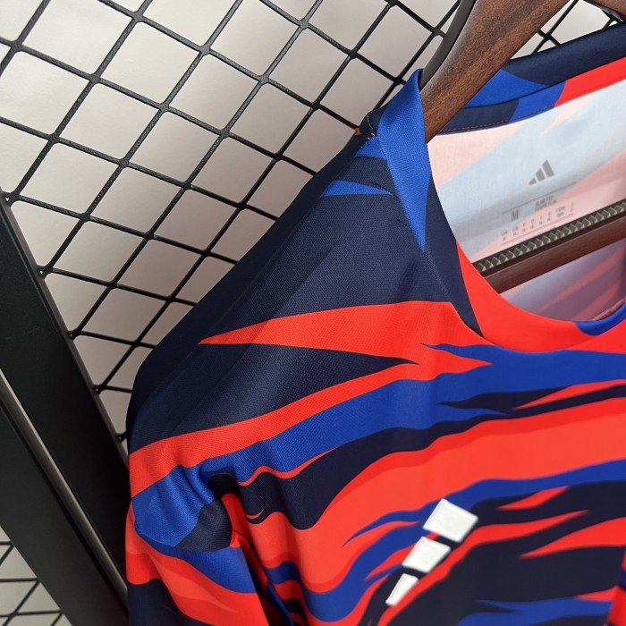 Fans Version 2025-2026 Club Universidad de Chile Orange/Blue Soccer Training Jersey Football Shirt