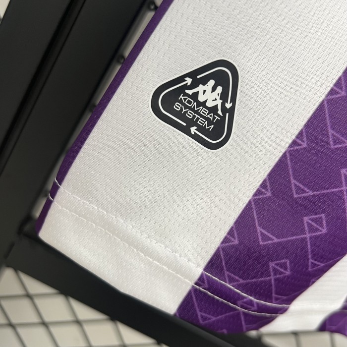 with LALIGA Patch Fans Version 2025-2026 Real Valladolid Home Soccer Jersey
