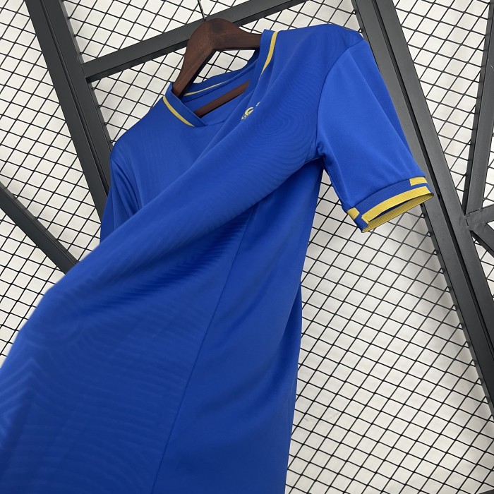 Fan Version 2025-2026 AS Monaco Away Blue Soccer Jersey Football Shirt