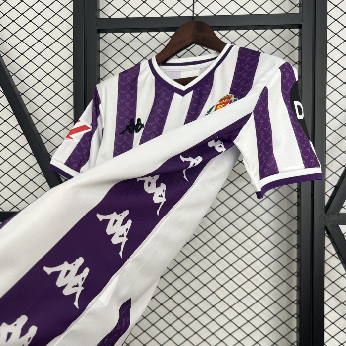 with LALIGA Patch Fans Version 2025-2026 Real Valladolid Home Soccer Jersey