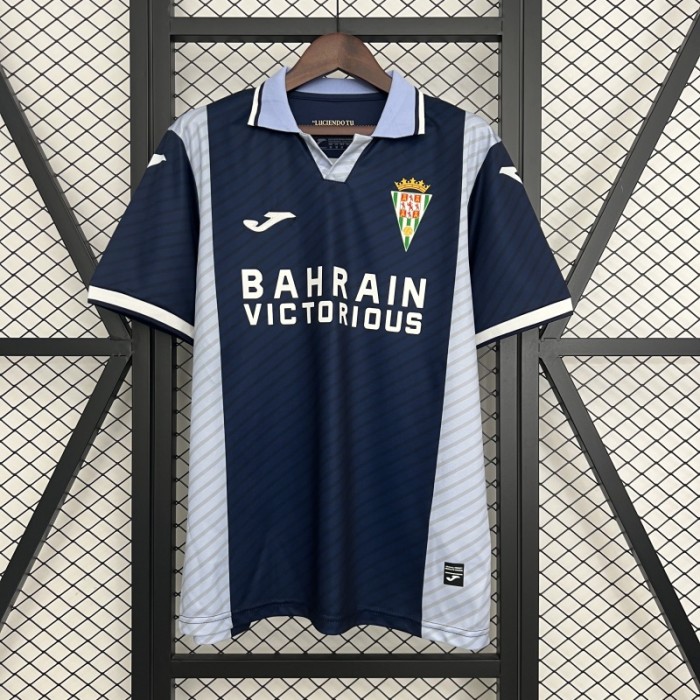 with Sponor Logo Fan Version 2025-2026 Córdoba Away Soccer Jersey Cordoba Cordoba Football Shirt