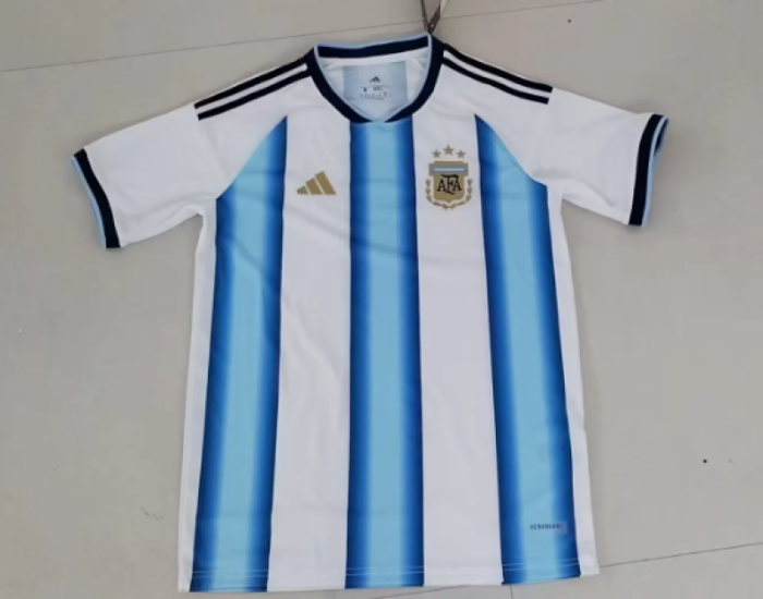 Fan Version 2025 Argentina Home Soccer Jersey Football Shirt