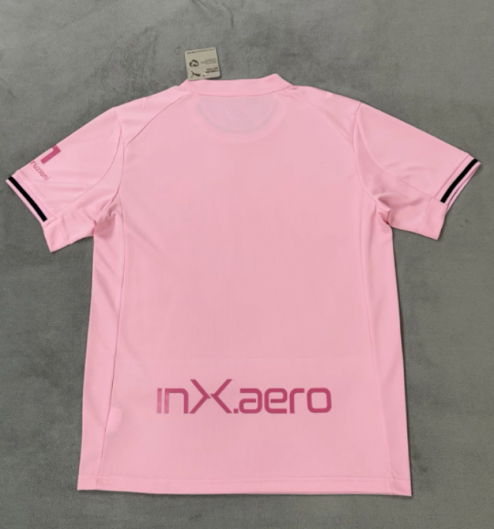 with Sponor Logo Fans Version 2025-2026 Palermo Home Soccer Jersey Football Shirt